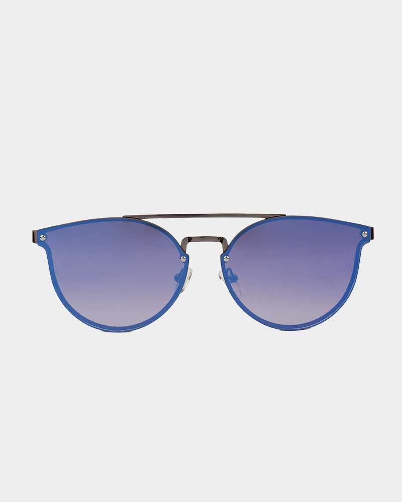 Simple Jack round hex sunglasses in gold